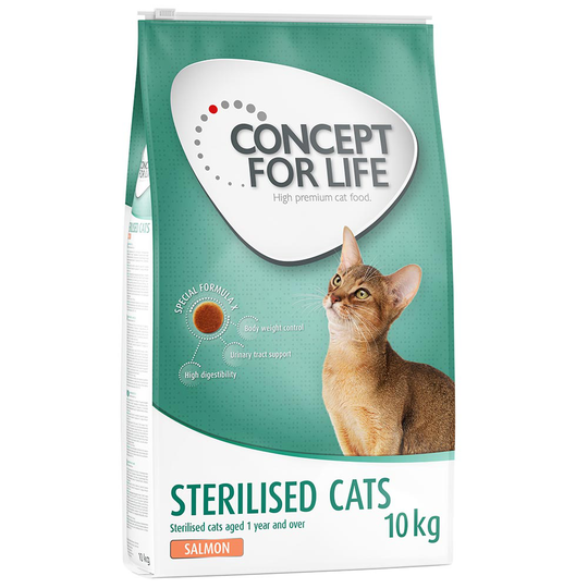 Concept for Life Economy Packs - Sterilised Cats - Salmon (2 x 10 kg)