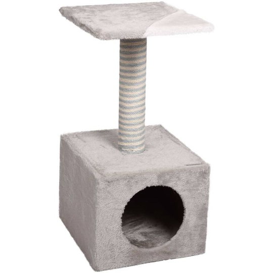 Cat Scratching Tree Cary Grey 30x30x61 cm FLAMINGO - Grey