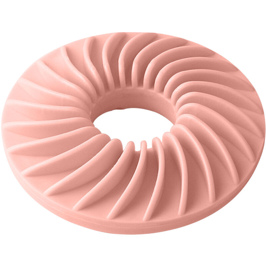 Tpr Pet Frisbee 12CM Food Dispenser Disc Interactive Toy Dog Toothbrush Toy Chew Training Toy Pet Exercise Entertainment Pink