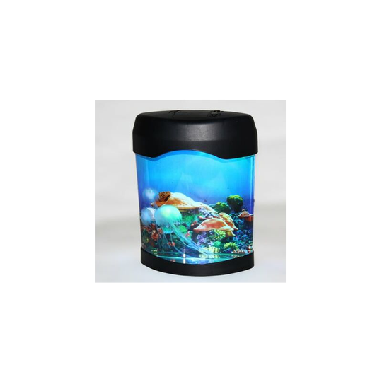 Usb Mini Aquarium led Jellyfish Lamp, Ocean led Night Light, Aquarium led Lighting, Creative Gifts for Kid and Adult, Atmosphere Lamp for Christmas
