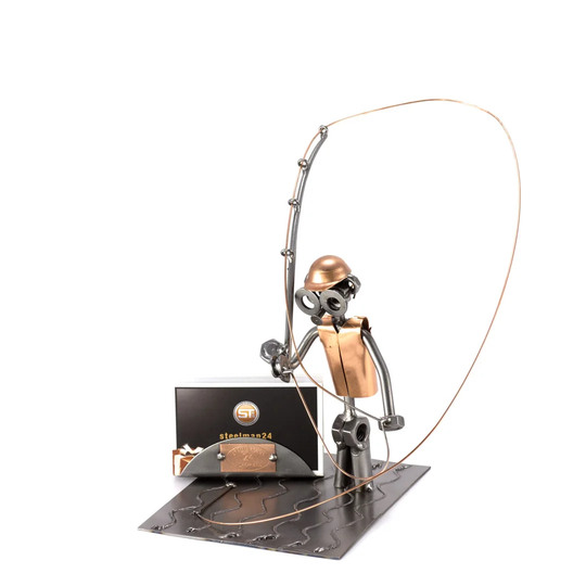 Fly Fishing Screw Man Place Card Holder