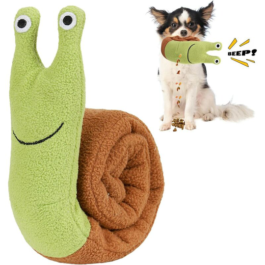 Snuff Toys for Dogs, Interactive Dog Puzzle Snuff Mat Toys Slow Snail Feeding Encourage Foraging Skills