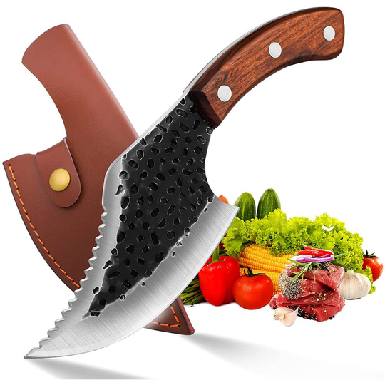 Meat Cleaver Forged Fillet Knife Boning Knives Kitchen Butcher Cutlery