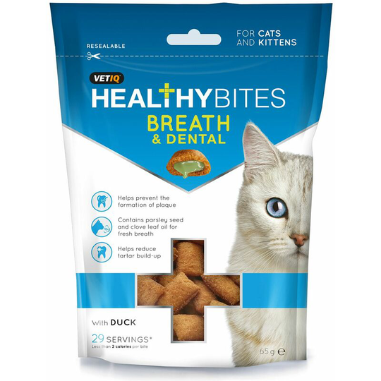 Vetiq Healthy Bites Breath & Dental For Cats & Kittens - 65 Gm - 5023