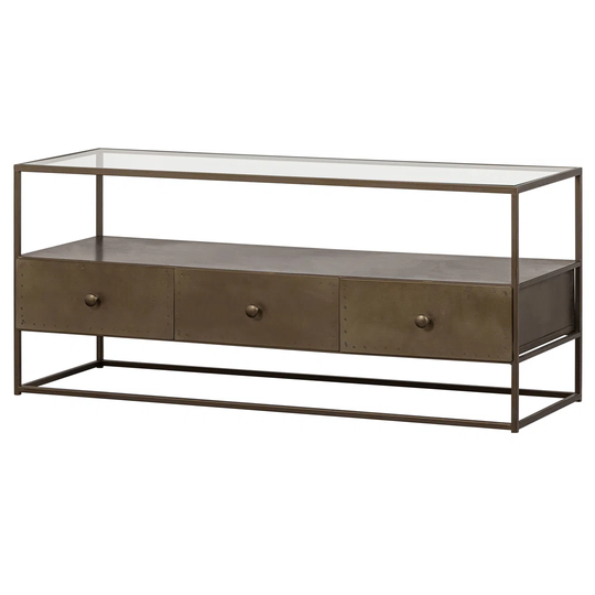 Depart Tv-Stand Metal Antique Brass