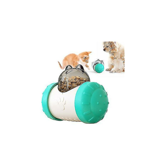 Pet Zone Iq Treat Toys , Tumbler Slow Feeder, Dog Puzzle Toyblue Thsinde