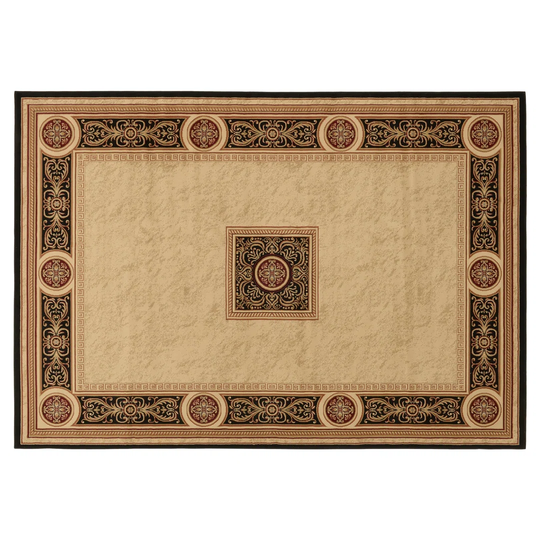 Mouser Tufted Brown/Black Rug