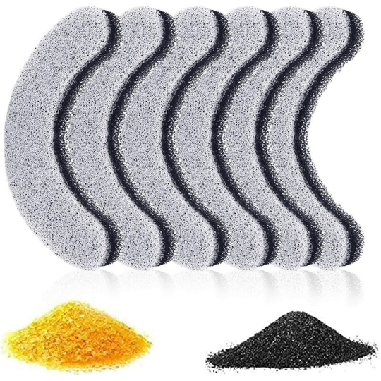 Aougo - Cat Water Fountain Filter, Cat and Dog Water Fountain Filter, Pet Fountain Replacement Filters with Resin and Activated Carbon (6 Pack)