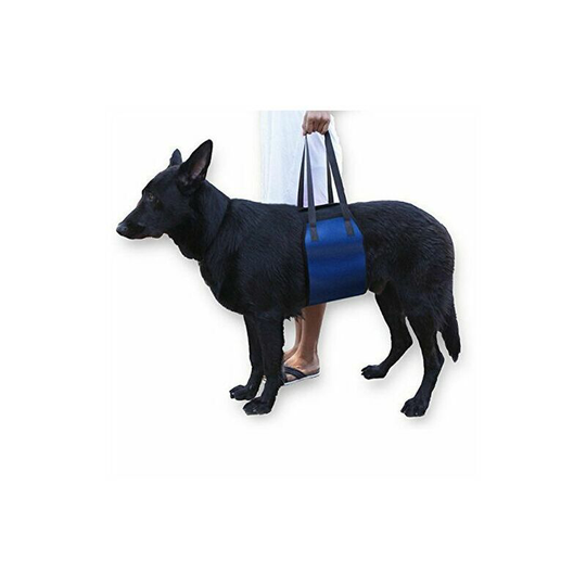 Auxiliary Pet Belt Classic Lifting Harness for Elderly or Sick Dog Up and Down Stairs, Getting in and out of Vehicles Blue(S)