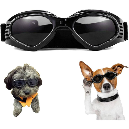 Dog Glasses, Animal Sunglasses, Glasses for Foldable Dog Sunglasses uv Protection (Black)