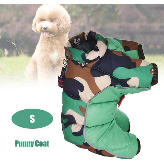 Pet Dog Clothes Winter Warm Jacket Thicker Puppy Coat Small Dogs Pets Clothing, Light green, s - Light green, s