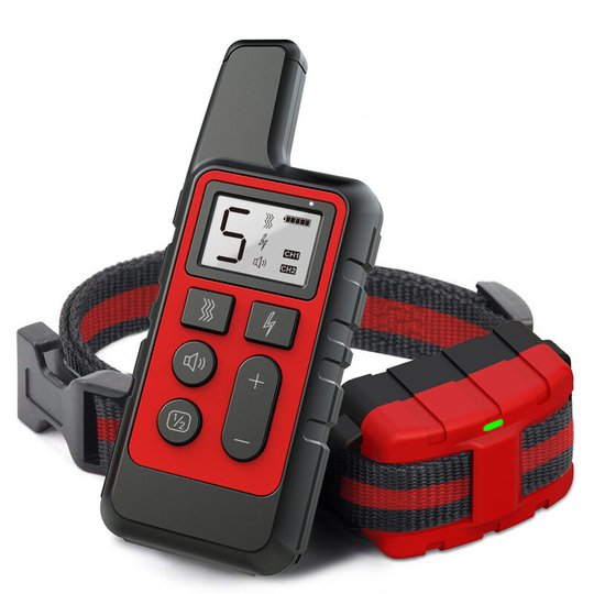 Muff - Pet Supplies Dog Trainer with Remote Control Remote Control Dog Training Electric (red)