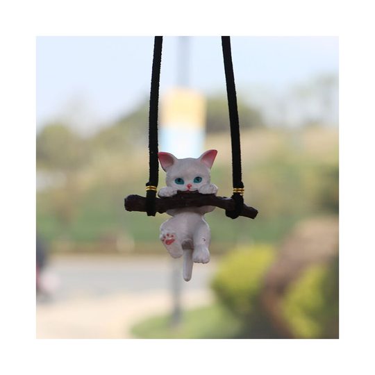 Car Creative Supplies Car Pendants Branch Cat Car Pendants Cute Car Interior Decoration Kitten Car Pendants
