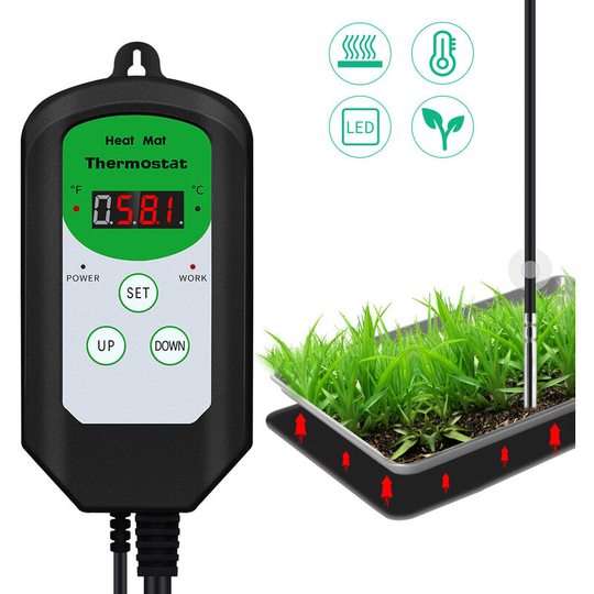 Digital Temperature Controller Outlet Thermostat Heating Mode Homebrew Fermenter Greenhouse Terrarium 40 ~ 108 (5 ~ 42) 230V 1150W