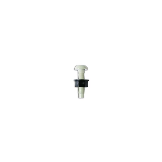 Number Plate Screws & Nuts - White - No.6 x 1in. - Pack Of 100 - 31530 - Connect