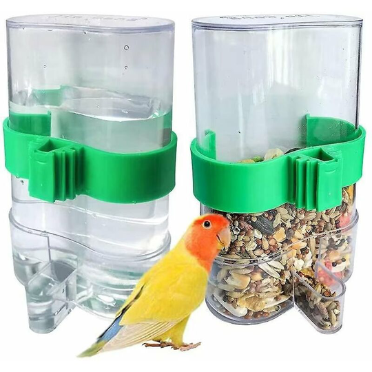 Pack of 2 automatic bird baths for bird cage accessories