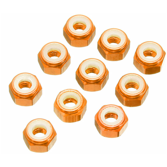 10pcs Colorful M3 Insert Nylon Alloy Self Locking Nuts Aluminum Hex Lock nut Set Coxolo