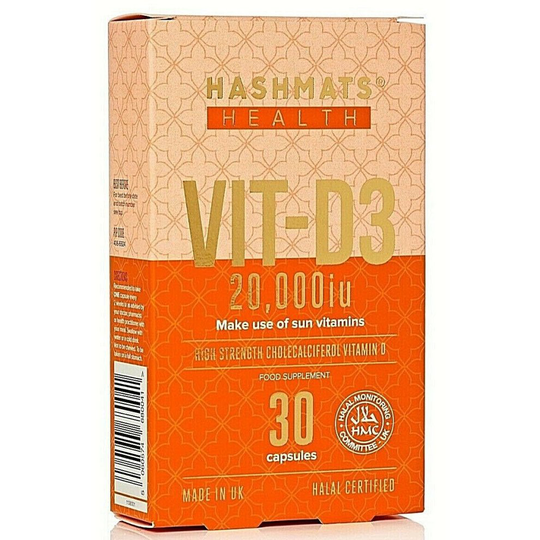HASHMATS Health Vitamin D3 20000iu 30 capsules)