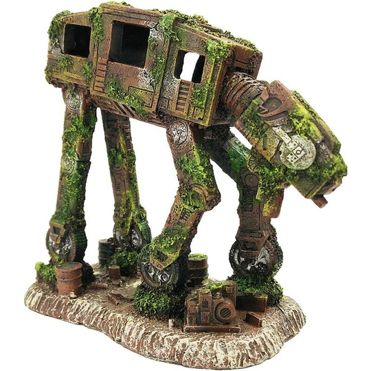 Sun Flowergb - Aquarium Decoration Imperial Walker Transport Robot Decoration - Aquarium Robot Cave Ornament