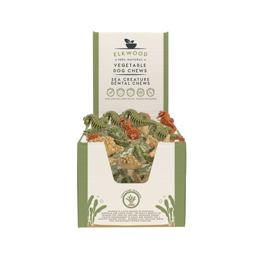 Dog Treats, Healthy Natural Dental Chews - Seaweed, Chicken & Sweet Potato