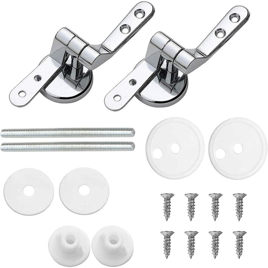 Tinor - Toilet Seat Hinge Fixings Replacement-Suitable for All Kinds of Toilet Styles Such,Toilet Seat Hinge Toilet Seat Fixings,Toilet Seat Hinge, 2