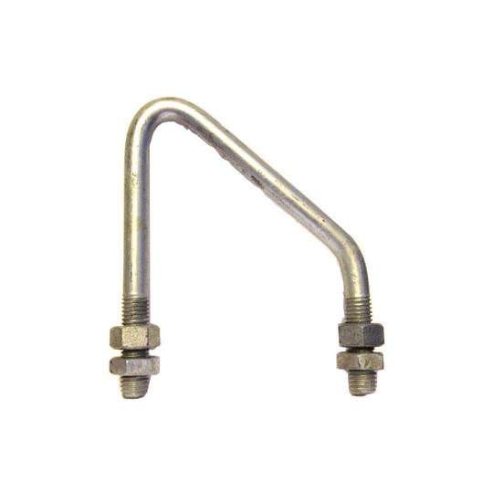 M12 N-Bolt (leg Bolt) to Grip 80x80 mm angle - Galvanised
