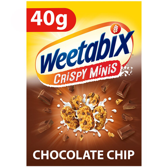 Weetabix Crispy Minis Chocolate Chip Portion Packs - 32x40g
