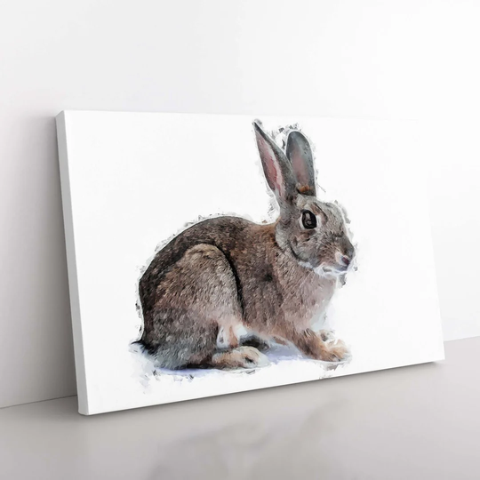 Brown Bunny Rabbit In Abstract