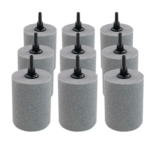 Pisces - 9x Pond Airstone Short Cylinder 50x50mm