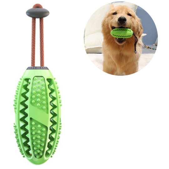 Food Dispensing Dog Toy, Dog Teeth Cleaning Chew Toys, green