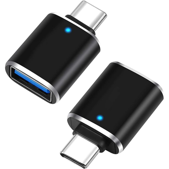 USB C to USB OTG 3.0 Adapter - USB Type C Male to USB A Female Adapter Fast Sync Compatible with Google Pixel/Chromebook, MacBook Pro, Huawei