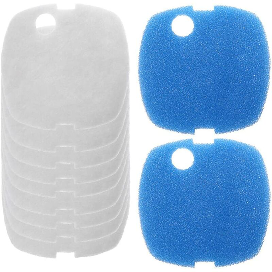 Betterlifegb - Set of 10 filters for aquarium Sunsun HW-302 / 505A 2 blue filters + 8 white filters