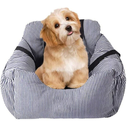 Dog Car Seat for Small and Medium Dogs,Puppy Booster Seat Dog Travel Car Bed with Storage Pocket and Clip-on Safety Leash,Safe and Comfortable
