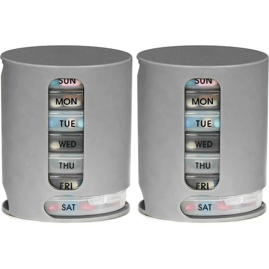 Vibrating led Light To Remind Pill Storage Box - Muff