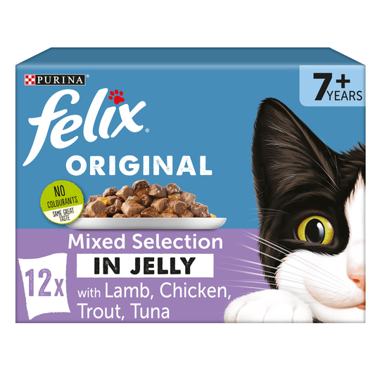 Felix Senior Pouches - Mixed Selection 1 (12 x 100g)
