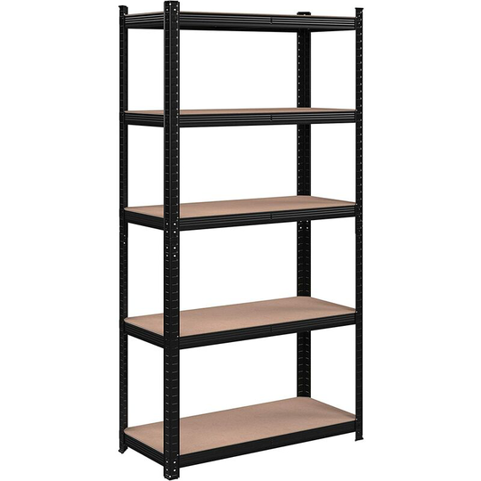 Songmics - Garage Shelving, 5-Tier Storage Rack, 180 x 90 x 40 cm, Max. Load 875 kg (175 kg per Tier), Shelving Unit, Adjustable Shelves, Reinforced