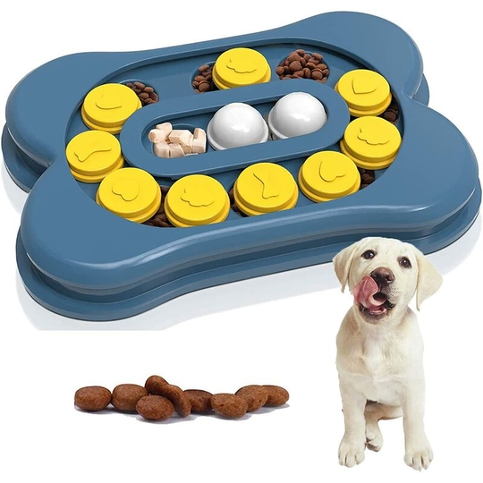 Dog Intelligence Game, Slow Feeder Bowl Dog Toy, Educational Interactive Dog Toy for Small Big Dog, Dog Food Dispenser Toy