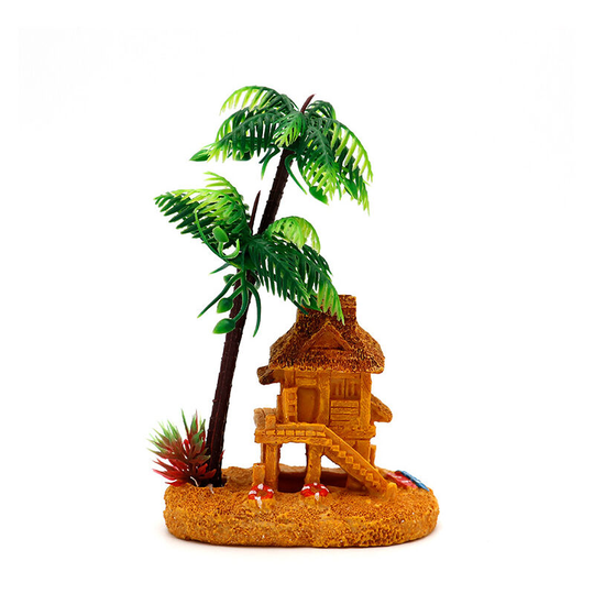 Benobby Kids - Artificial Fish Tank Home Decoration Fish Tank Ornament Landscape Artificial Plant Fish Tank Decorations Coconut Landscape Used For