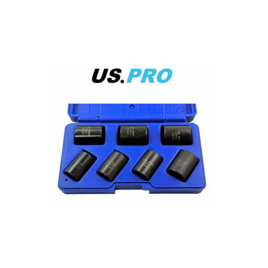 7pc 1/2' dr Locking Wheel Twist Sockets 2075 - Us Pro
