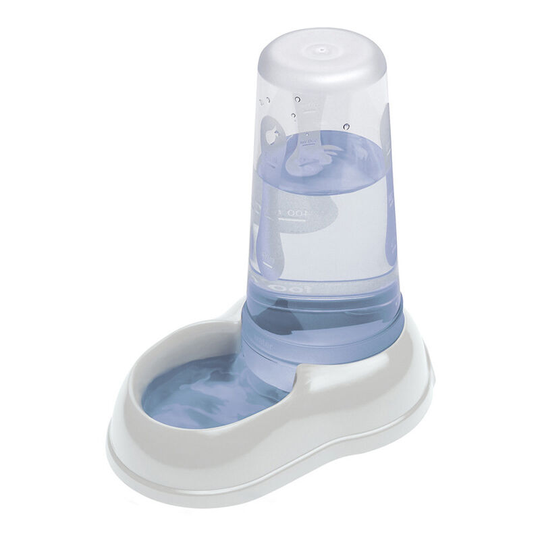 Water or Food Dispenser for Cats and Dogs Pet Dispenser Kibble Feeder Dry Food Water 0.6 Liter, 12.5 x 19 x 19.5 cm