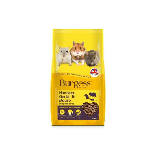 Burgess - Hamster & Gerbil Food (750g) (May Vary) - May Vary