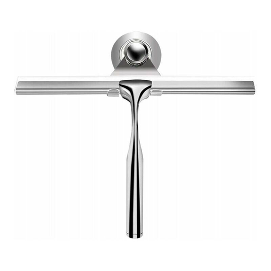 Shower squeegee stainless steel scraper with replaceable squeegee blade used for bathroom window scraper used for cleaning bathroom mirror glass