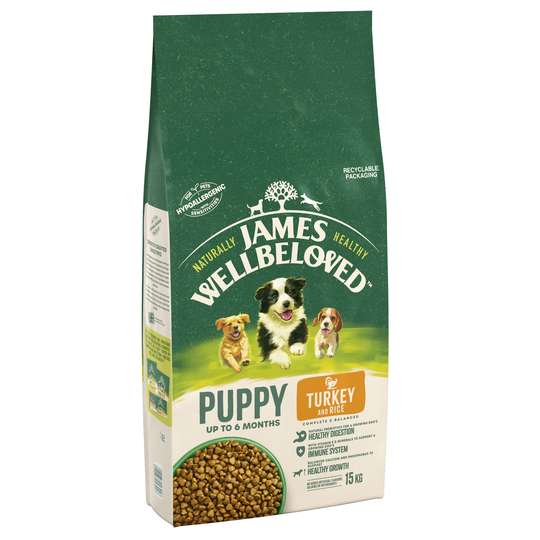 James Wellbeloved Puppy - Turkey & Rice - 15kg