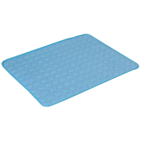 Sustainable dog dog relate highlight fabric oxford + pvc Thickness 0.4mm Automatic Pet Cooling Mat (xl 70 * 100cm) -Blue Marine