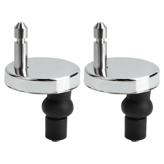 2pcs Toilet Seat Hinge Screw,Toilet Seat Top Clip,Toilet Seat Fastener Rubber Top Nut