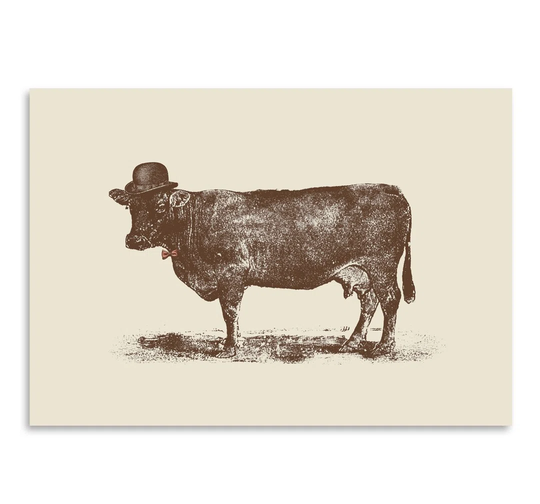 'Cow Nut' by Florent Bodart Graphic Art