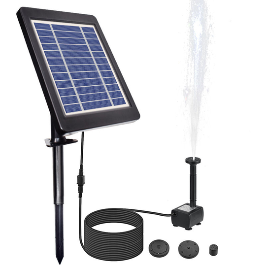 Lifcausal - Solar Fountain Water Pump 6V/3.5W with Adjustable Solar Panel diy Birdbath Fountain Pump Outdoor Water Fountain Panel Kit for Fish Tank