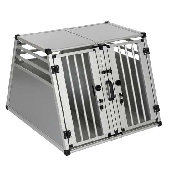Aluline Double Dog Crate - Large: 80 x 92 x 65cm (W x D x H)