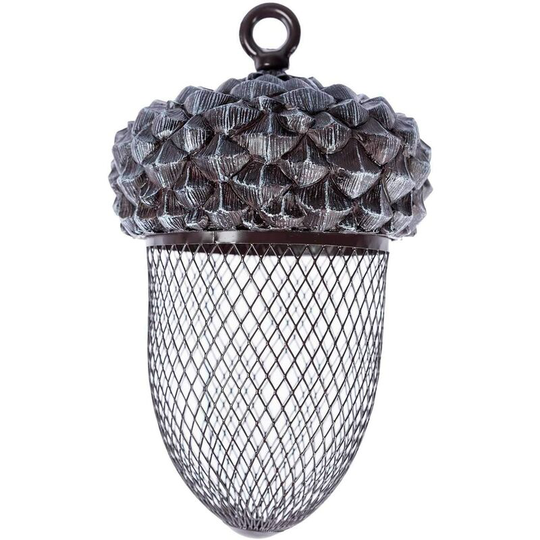 Acorn Bird Feeder Metal Hanging Nut and Seed Animal Feeder, 22cm