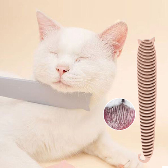 Cat Brush Cat Comb Cat Grooming Brush Cat Tongue Textured Grooming Brush Nurturing Brush for Kitten Shedding Brushes for Cats,model:Pink - model:Pink